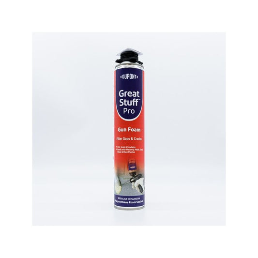 DOW GREAT STUFF PRO POLYURETHANE GAPS AND CRACKS GUN FOAM FILLER 750ml BUFF 2940221