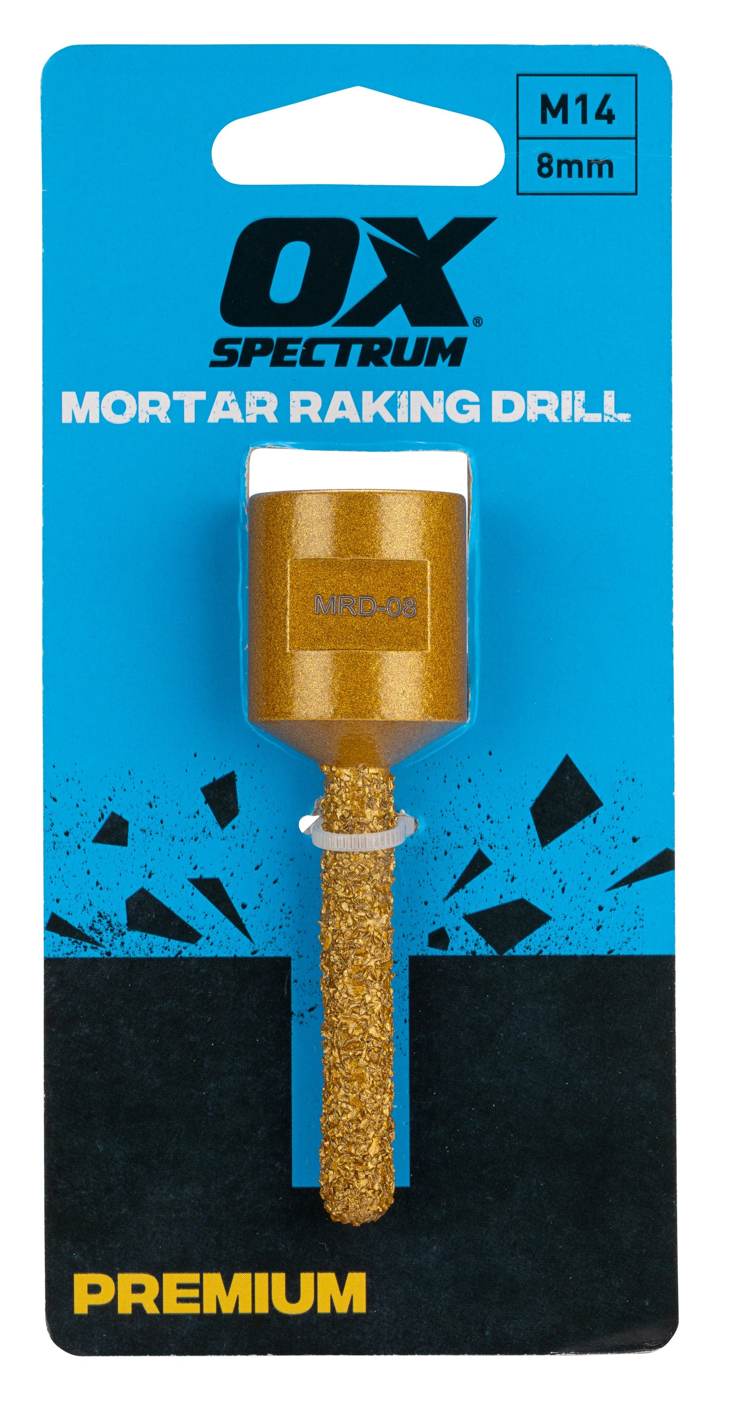 OX- MRD-08 PREMIUM MORTAR RAKING DRILL M14 FITTING 8mm