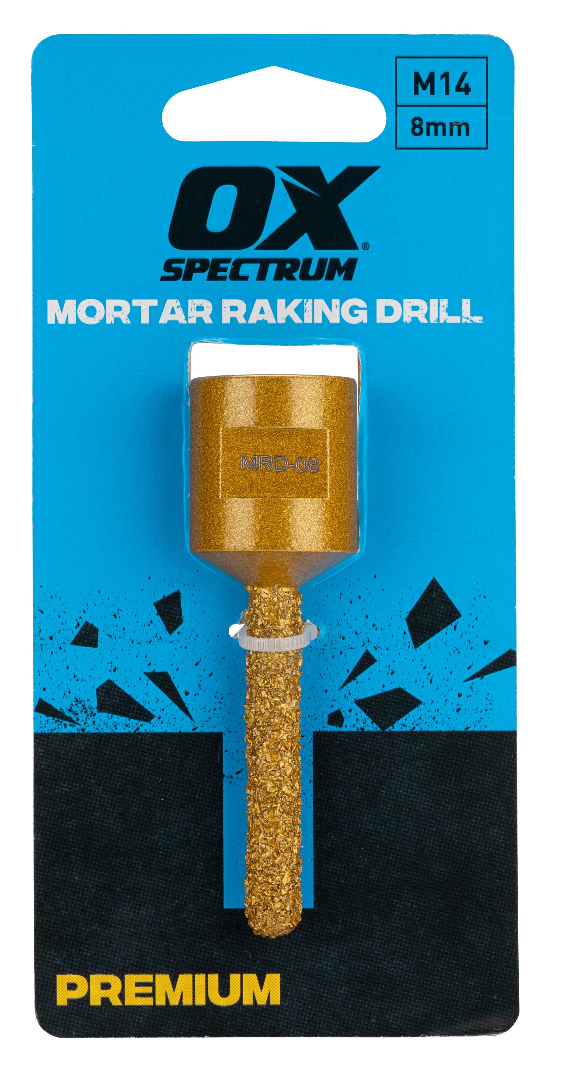 OX- MRD-08 PREMIUM MORTAR RAKING DRILL M14 FITTING 8mm