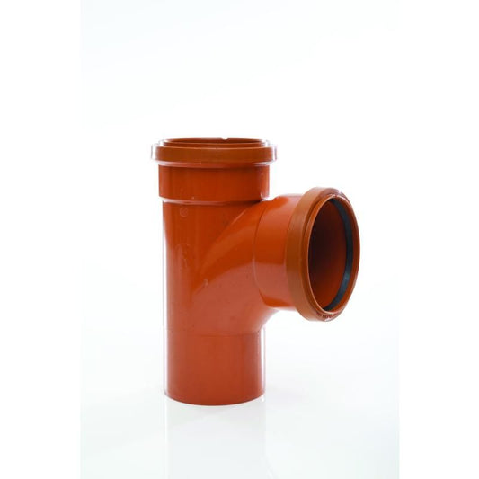 POLYPIPE EQUAL JUNCTION DOUBLE SOCKET 110mm x 87.5deg UG424