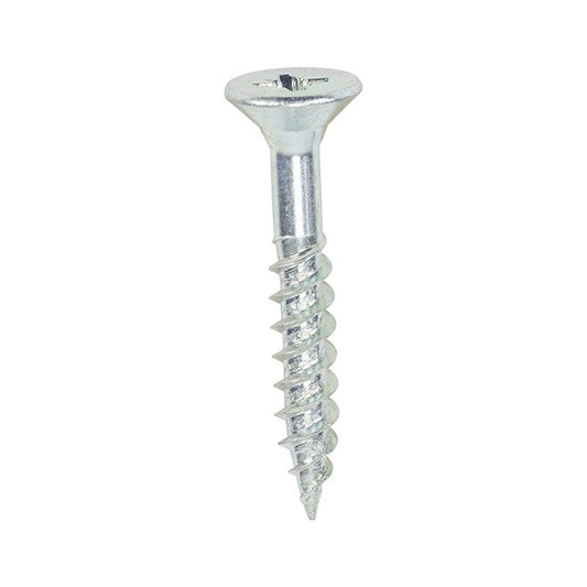 TIMCO TWINTHREAD CSK BZP WOODSCREWS 10 x 1 1/4" (BOX 200) 10114CWZ