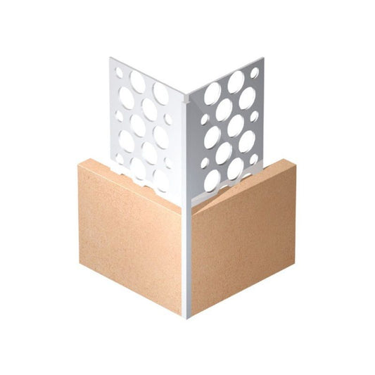 EXPAMET PLASTIC ANGLE BEAD WHITE 3m x 13 - 16mm PAB015F3000
