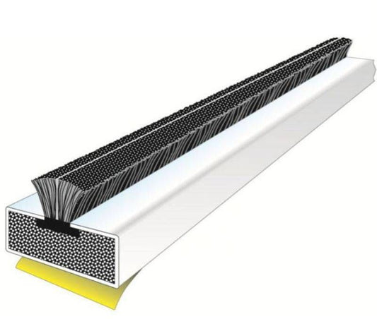 CARLISLE BRASS FIRE & SMOKE DOOR SEAL 2.1m 15 x 4mm WHITE SINGLE