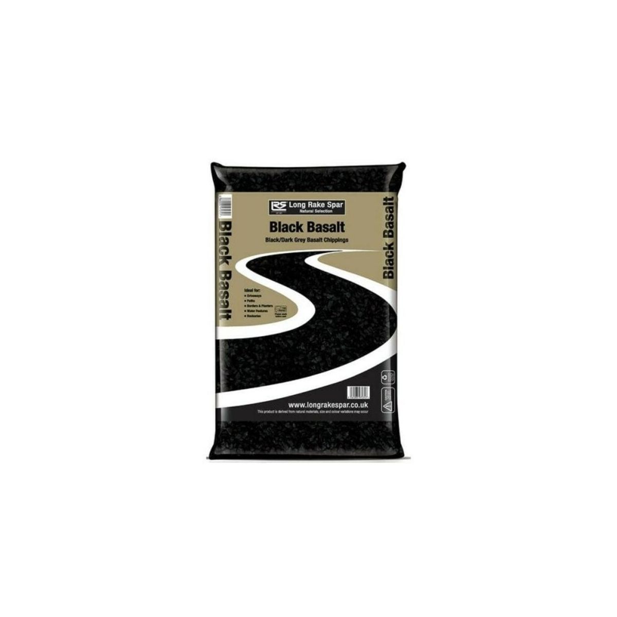 Chas Long Big Bag Black Basalt Chippings 20mm