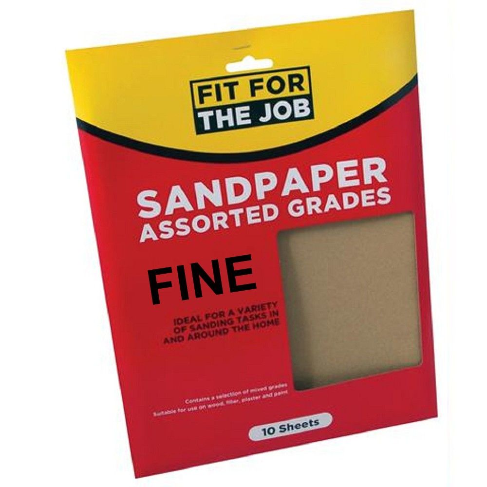 RODO FFJASP10F FINE SANDPAPER (PACK 10)