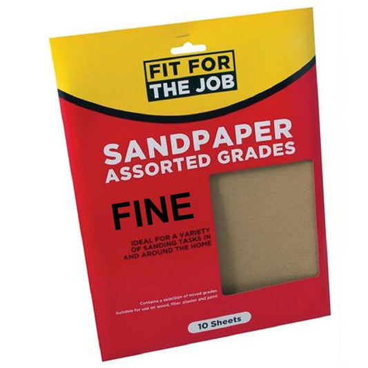 RODO FFJASP10F FINE SANDPAPER (PACK 10)