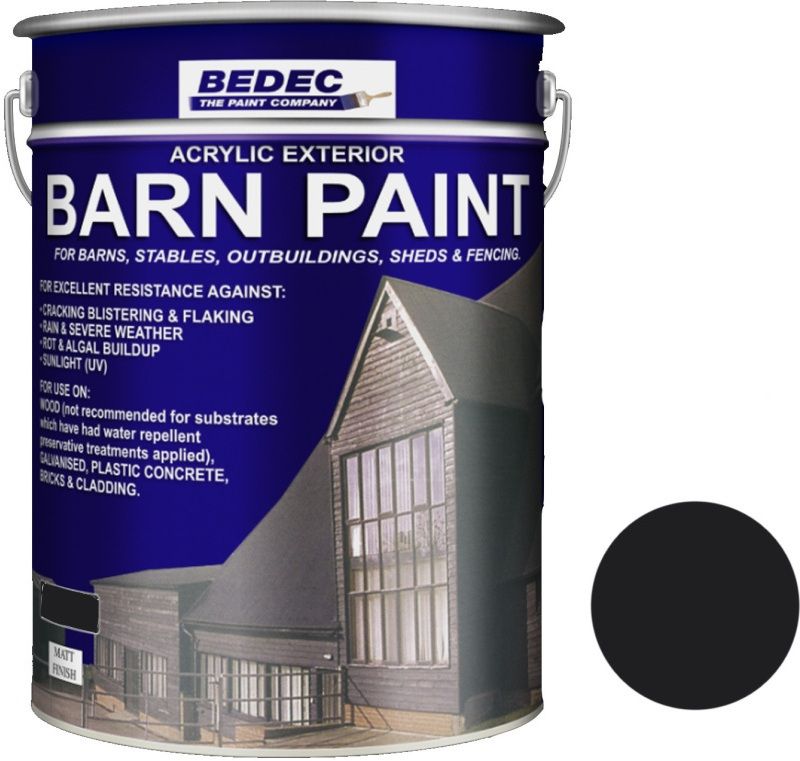 BEDEC MATT BARN PAINT 20l BLACK BEDE2AN0003/54