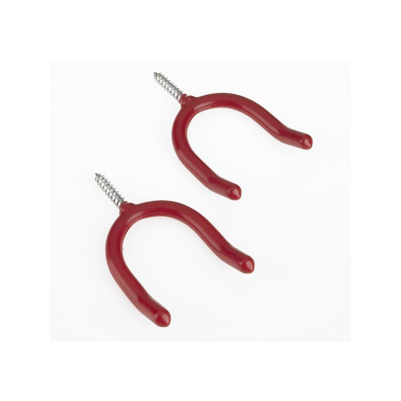 ROTHLEY HQYYH10364 PACK OF 2 TOOL STORAGE HOOKS RED