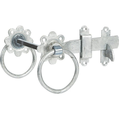 150mm 6" No 1136 GALV PLAIN RING GATE LATCH PREPACKED 1136PP0150GV