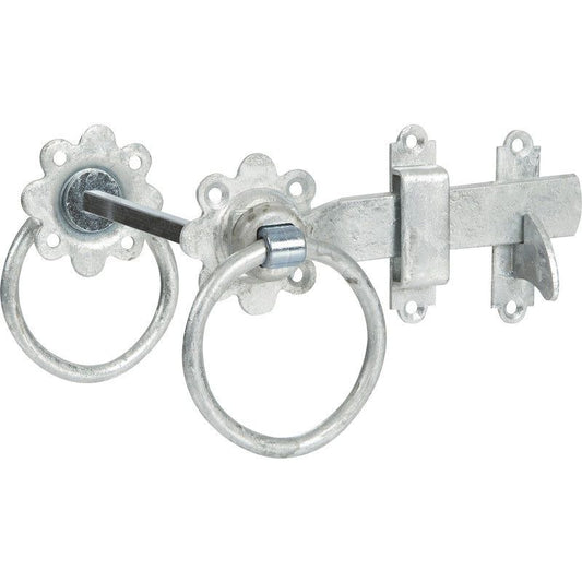 150mm 6" No 1136 GALV PLAIN RING GATE LATCH PREPACKED 1136PP0150GV