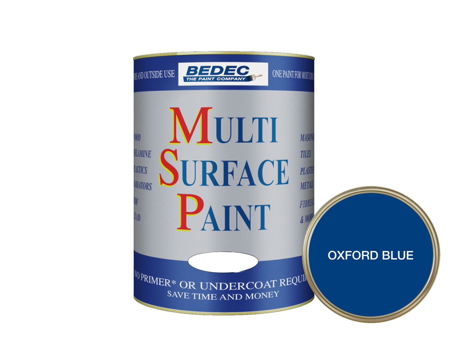 BEDEC SOFT GLOSS MULTI SURFACE PAINT 750ml OXFORD BLUE BEDE2KA1182/29