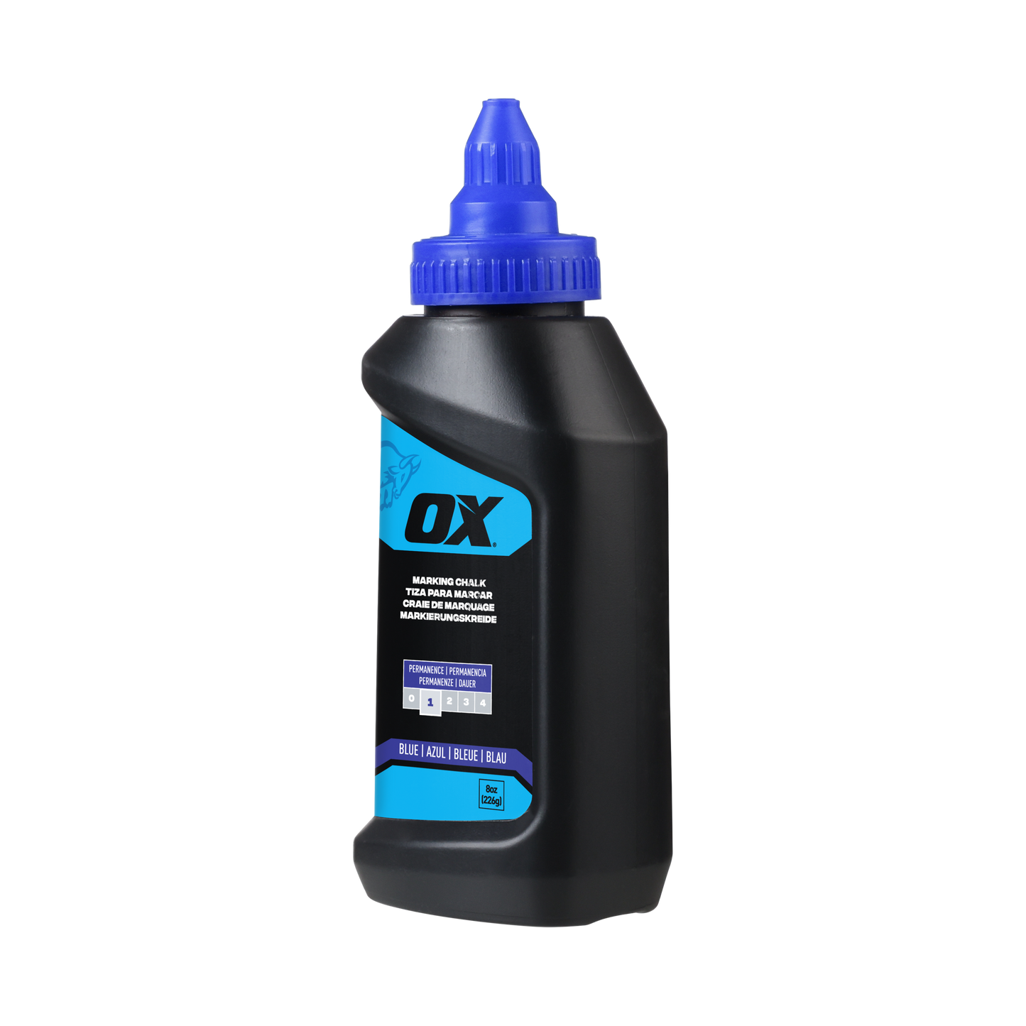OX-P630802 STANDARD CHALK POWDER 226g BLUE PERMANENCE 1