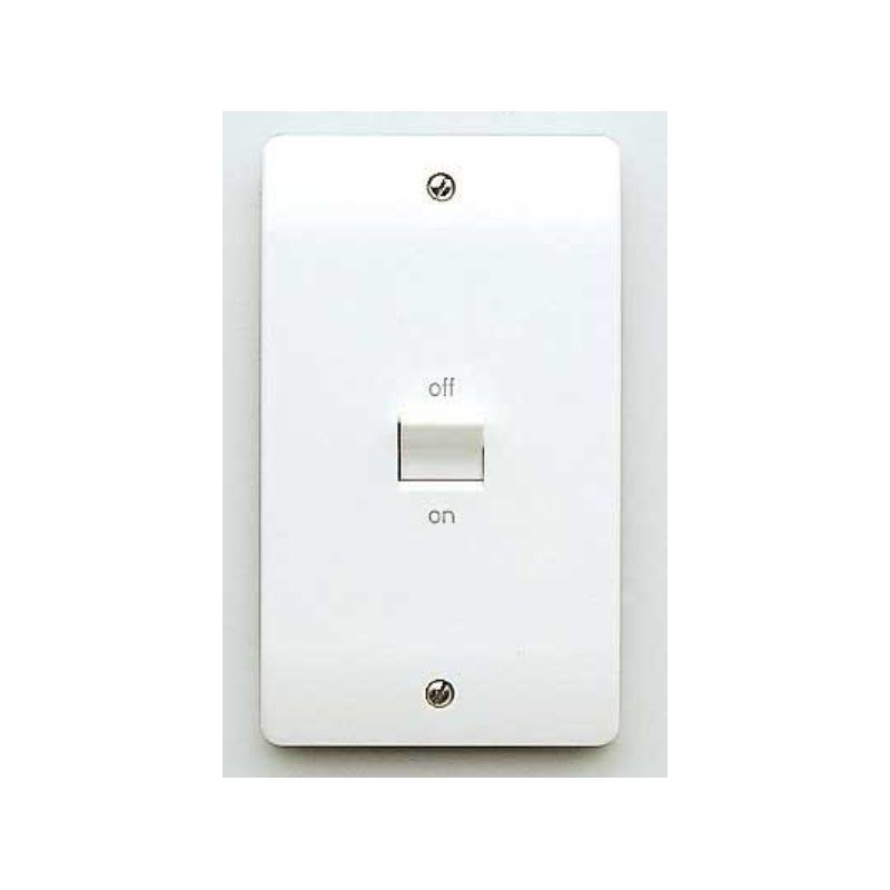 WEW 2-GANG DOUBLE POLE VERTIVAL SWITCH 50a WHITE K5205WHI