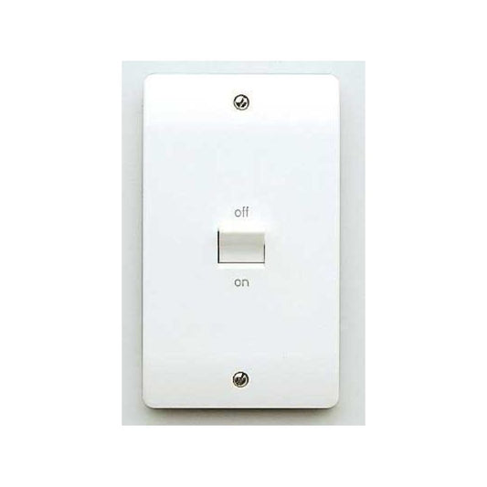 WEW 2-GANG DOUBLE POLE VERTIVAL SWITCH 50a WHITE K5205WHI