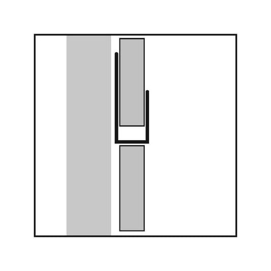 FREEFOAM GEOPANEL PVC END U 2.7m x 6.2mm WHITE GET8UTWH