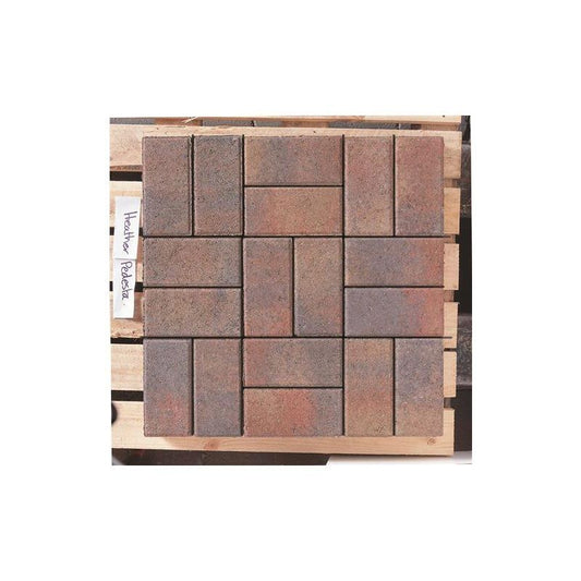 TOBERMORE PEDESTA 200 x 100 x 50mm PAVING HEATHER PED50HEA