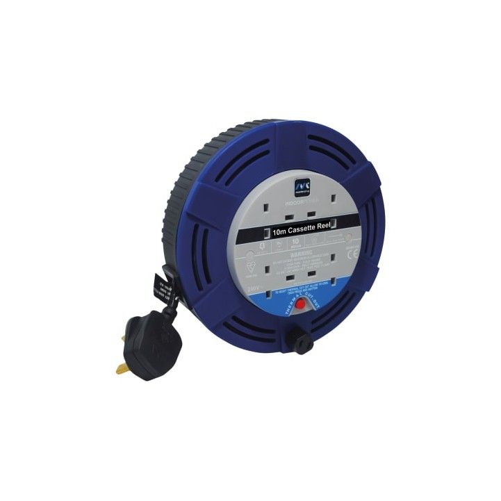 NEXUS MCT1010/4BL-M CABLE MEDIUM CASSET 4 SOCKET 10m 10a