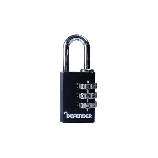 SQUIRE DEFENDER COMBINATION PADLOCK 30mm BLACK DFCOMBI30