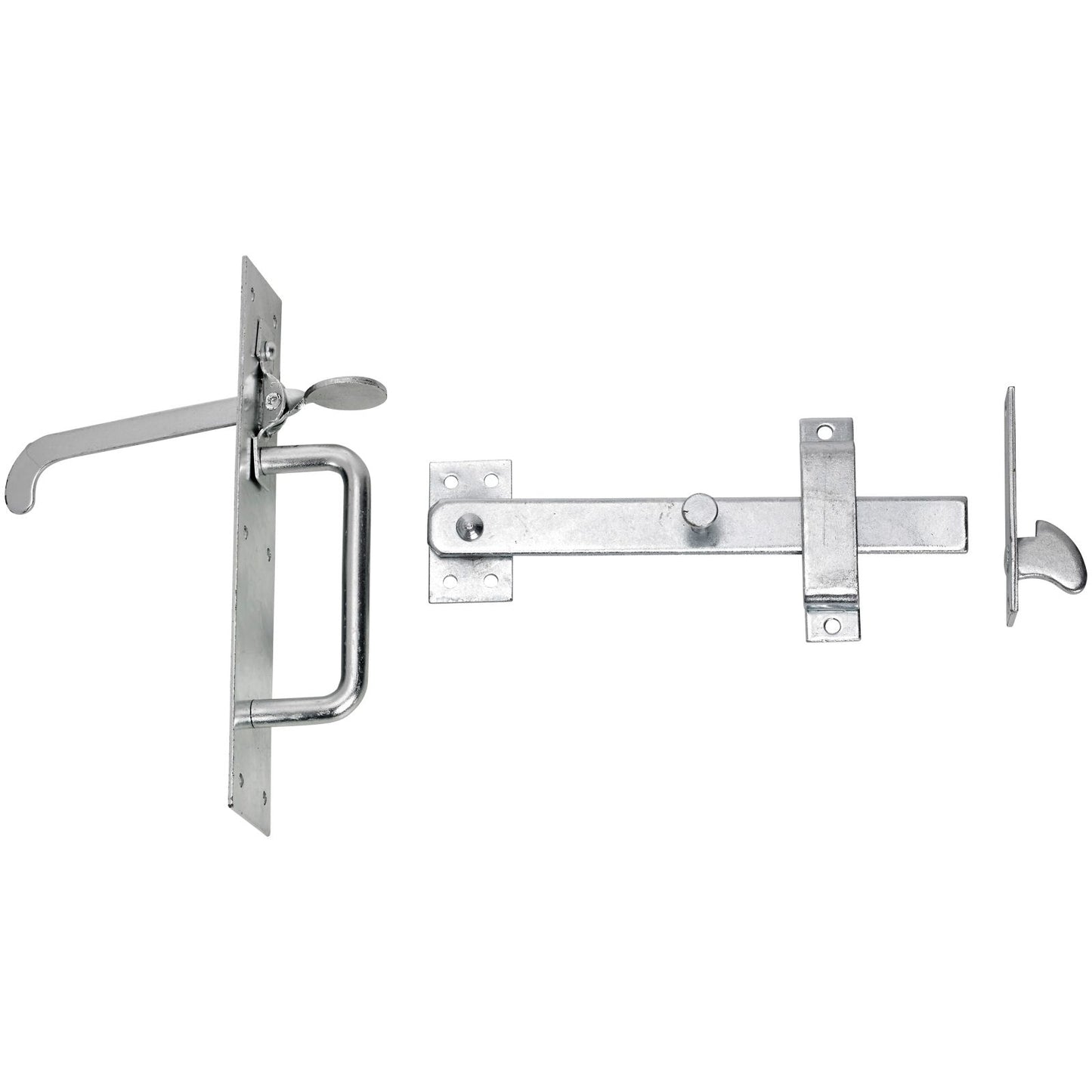 No 50/4l GALV HEAVY SUFFOLK LATCH LONG THUMB PREPACKED 50/4LPP000GV