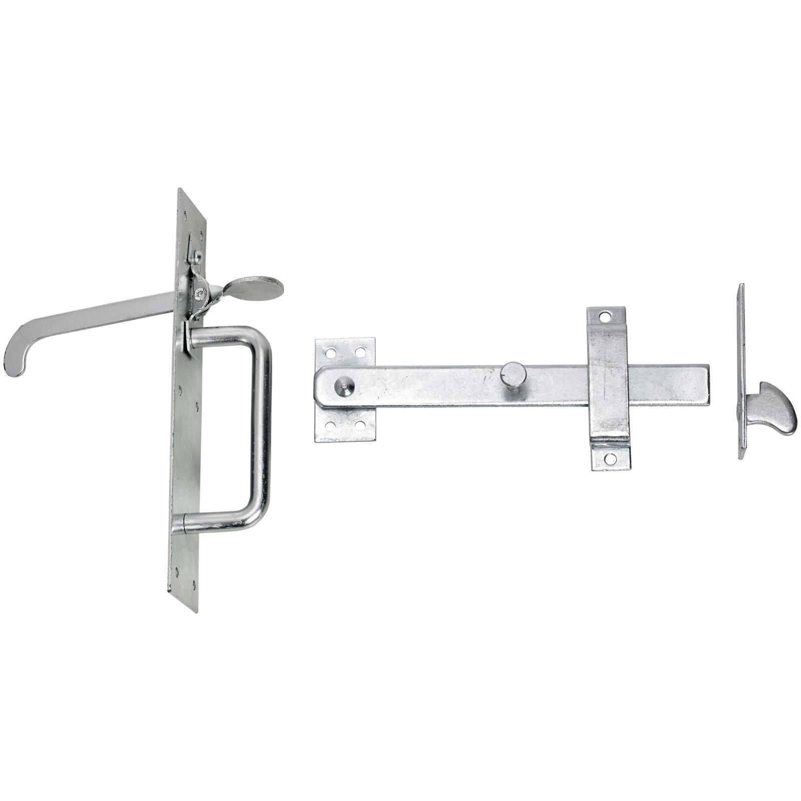 No 50/4l GALV HEAVY SUFFOLK LATCH LONG THUMB PREPACKED 50/4LPP000GV