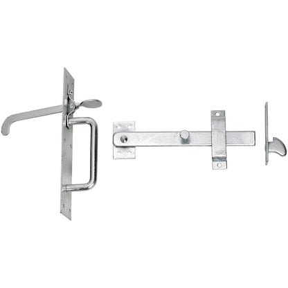 No 50/4l GALV HEAVY SUFFOLK LATCH LONG THUMB PREPACKED 50/4LPP000GV