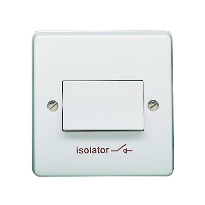 CRABTREE 4017 3-POLE ISOLATOR SWITCH WITH SYMBOL 6a