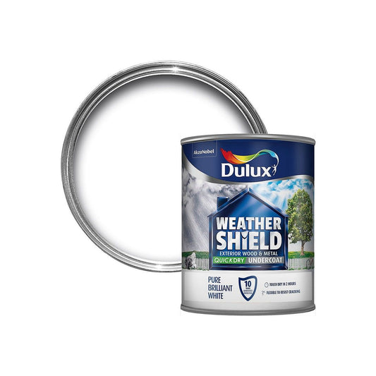 DULUX WEATHERSHIELD UNDERCOAT B/WHITE 750ml 5092086