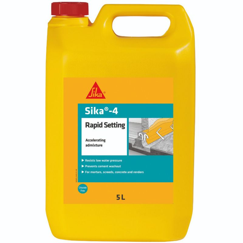 Sika 4 Rapid Setting Waterproofer 5L SK4RAP5
