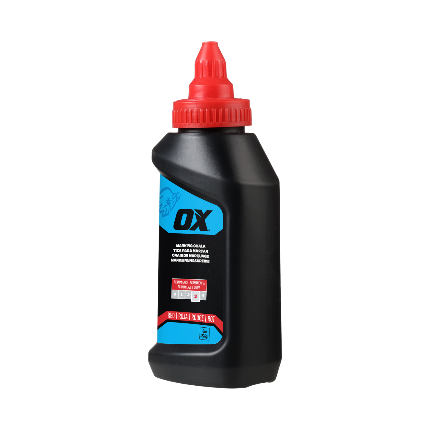 OX-P630805 STANDARD CHALK POWDER 226g RED PERMANENCE 3