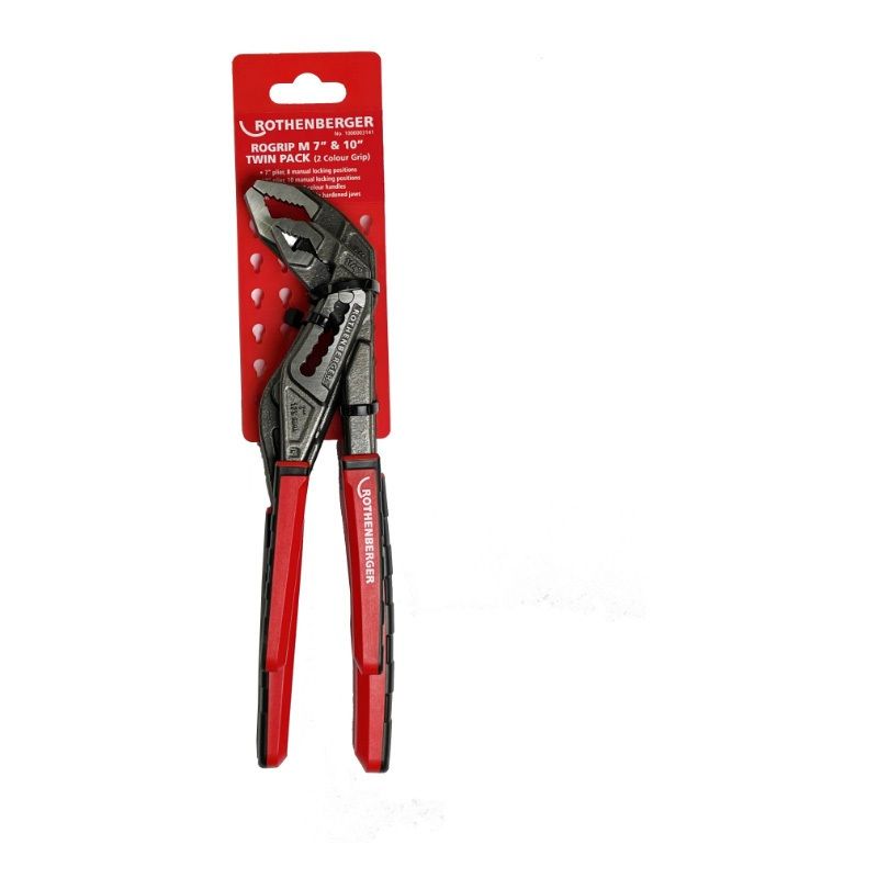 ROTHENBERGER ROGRIP M 7" & 10" TWIN PLIER PACK 1000003141