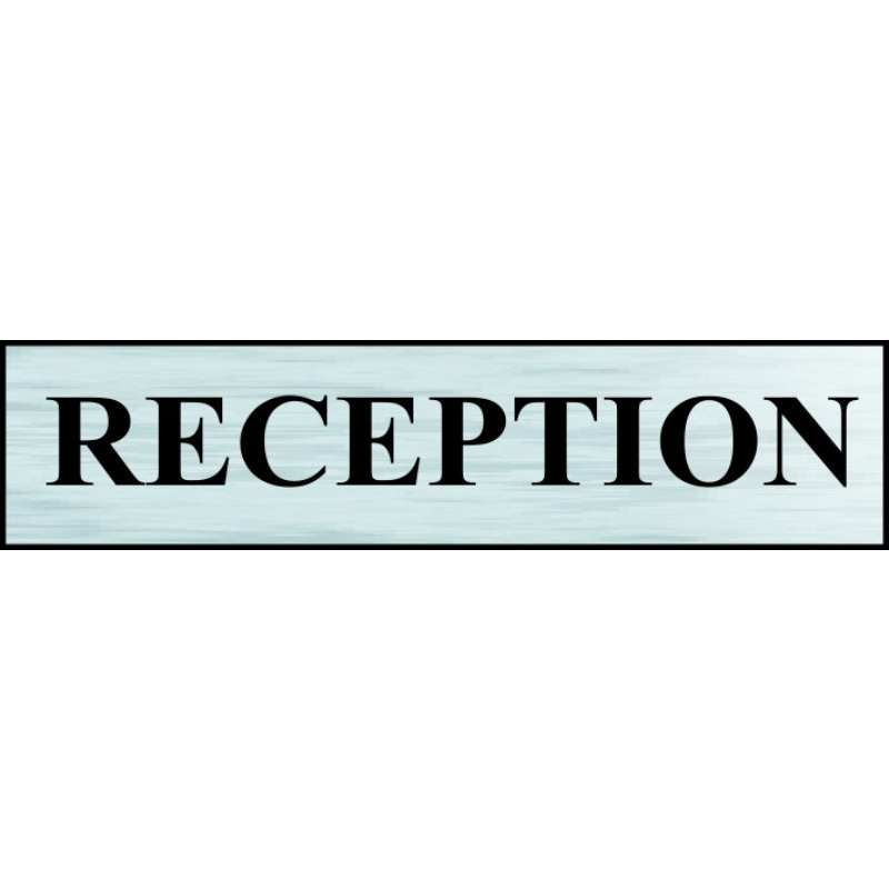 MINI SELF ADH BRS SIGN 220 x 60mm RECEPTION 2110