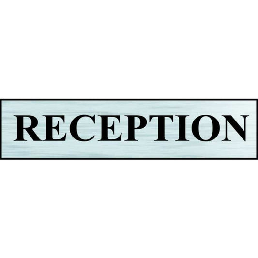 MINI SELF ADH BRS SIGN 220 x 60mm RECEPTION 2110