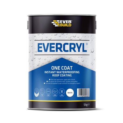 Everbuild Evercryl One Coat Instant Waterproofer 2.5Kg Black EVCBK02