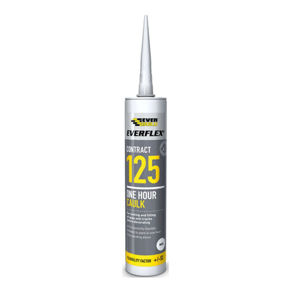 Everbuild 125 One Hour Caulk White 125C3