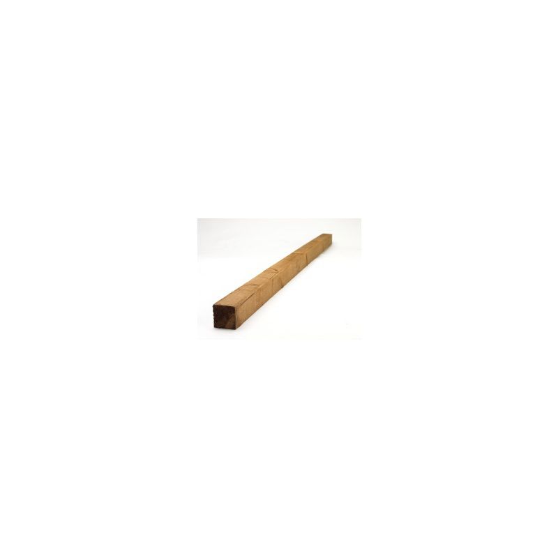 GRANGE PO84 FENCE POST TREATED BROWN 100 x 100 x 2400mm
