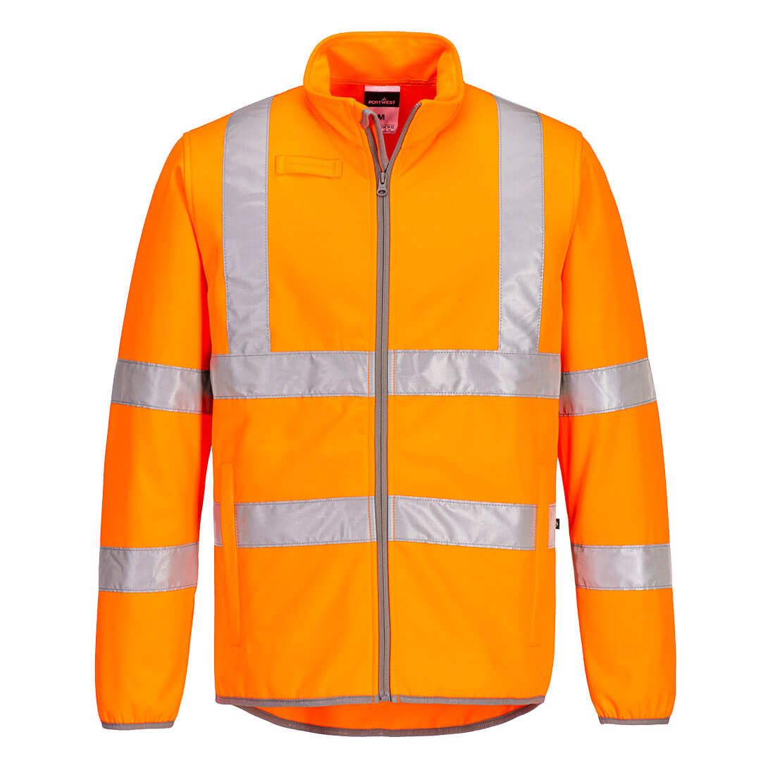 Eco Hi-Vis Softshell (2L), L, R, Orange