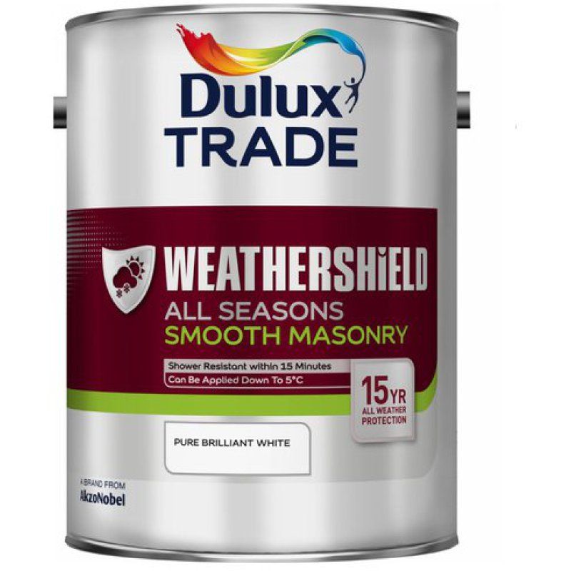 DULUX RETAIL SMOOTH WEATHERSHIELD MASONRY BASE 5l MEDIUM 5090521