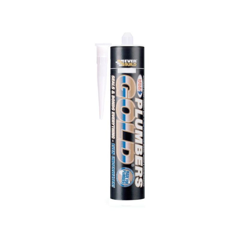 Everbuild Plumbers Gold Clear Sealant 300ml PLUMBGCL