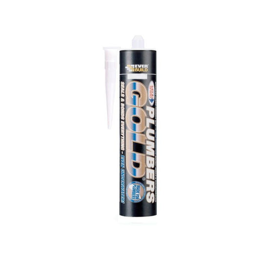 Everbuild Plumbers Gold Clear Sealant 300ml PLUMBGCL