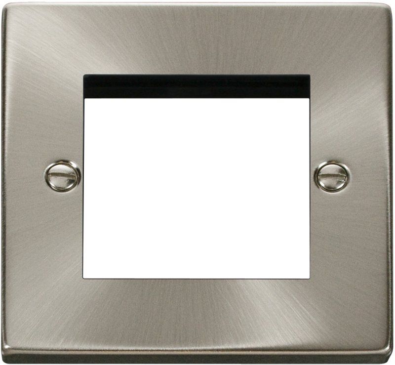 CLICK VPSC311 1G PLATE FOR DATA MODULES SATIN CHROME