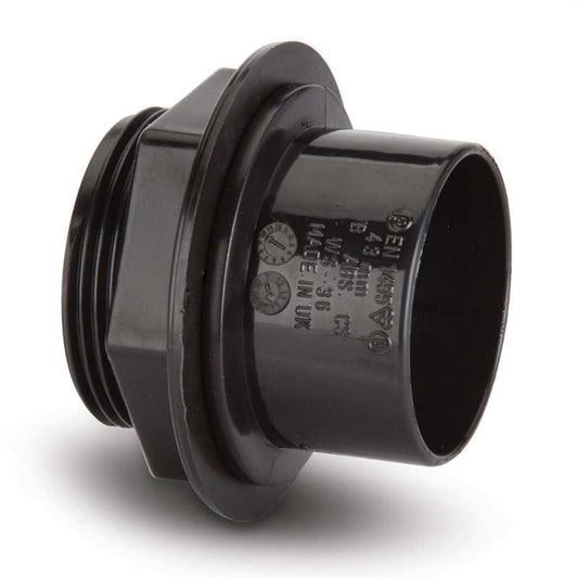 POLYPIPE ABS TANK CONNECTOR 40mm WS36 WS36B BLACK