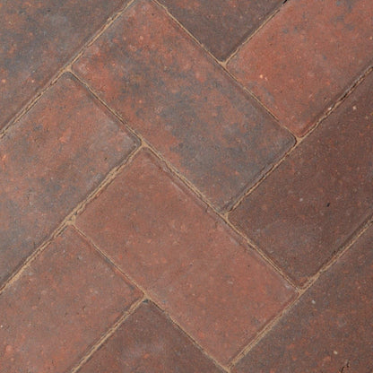 BRADSTONE DRIVEWAY PAVIOUR 200 x 100 x 50mm BRINDLE 40333