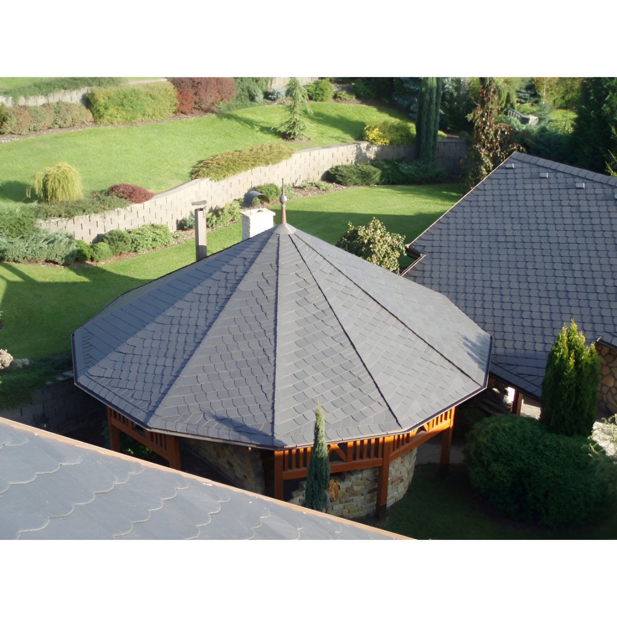 SSQ DEL CARMEN FIRST BLUE GREY SPANISH SLATE (90mm HEADLAP) 500 x 250mm