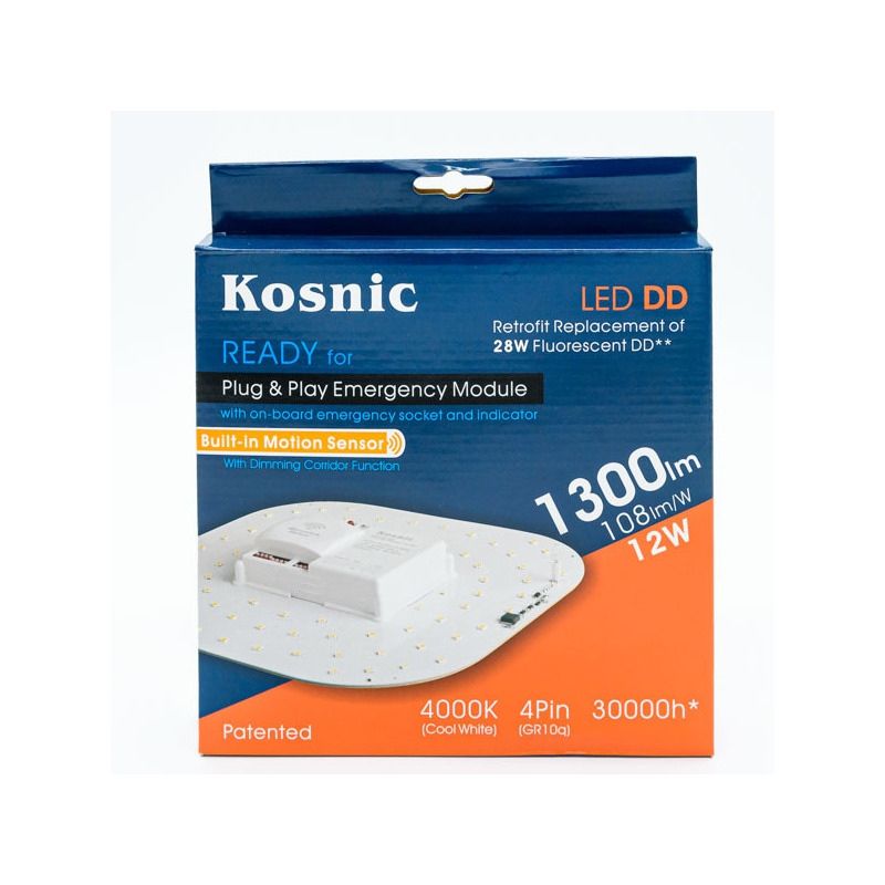 KOSNIC MW LED DD 4P 30KHR CW 12w KLED12CRD/4P-W40