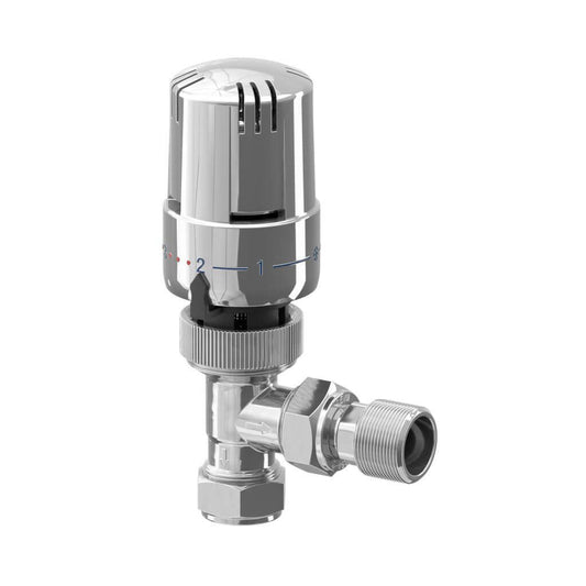 EPH ANGLED TRV 15mm WHITE/CHROME CTRV15