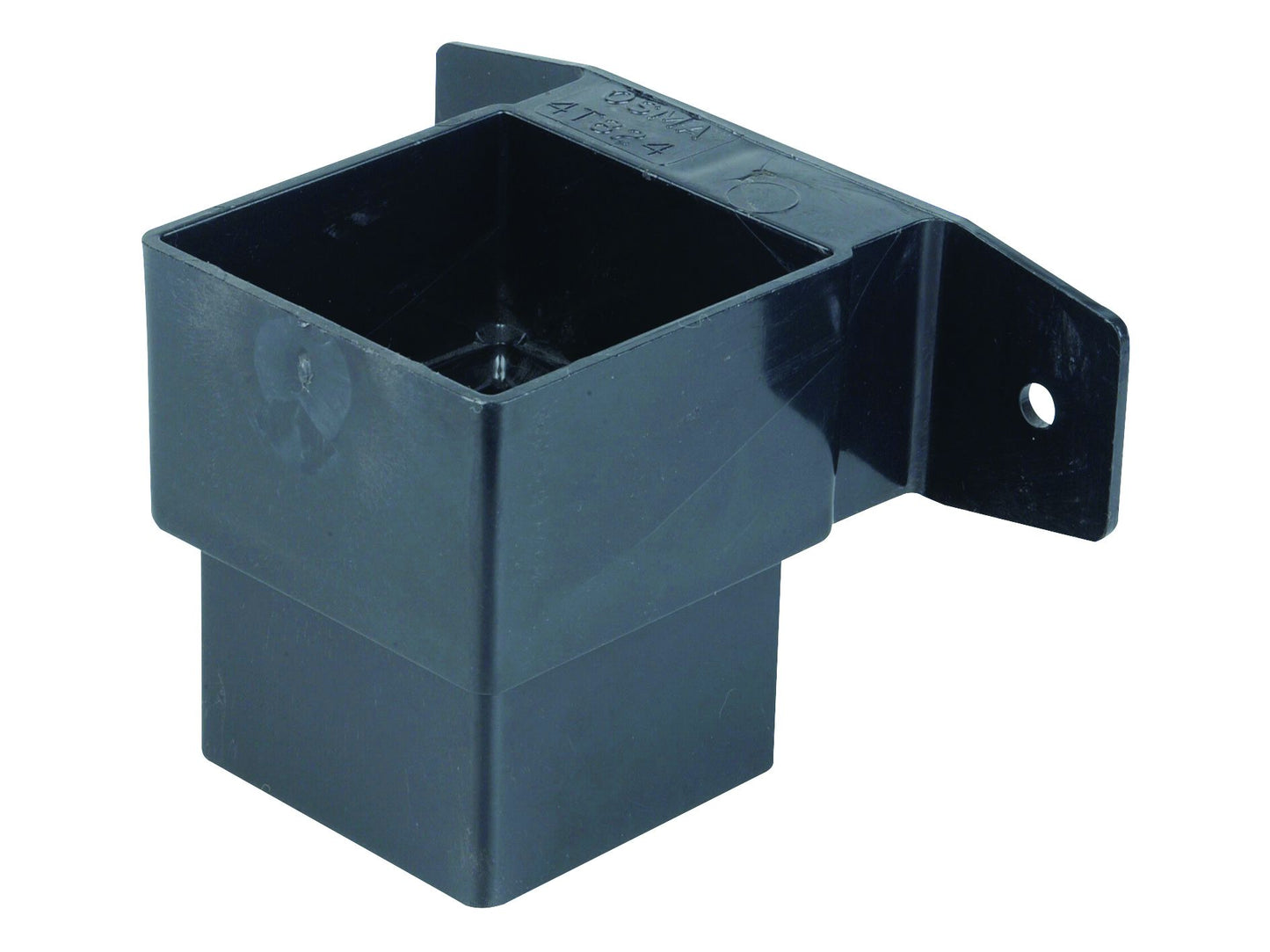 OSMASQLINE PVCU PIPE CONNECTOR & BRACKET STAND OFF 61mm 4T824B BLACK