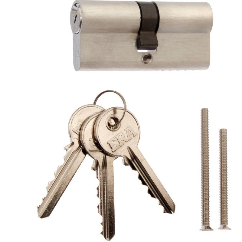 ERA 35/40 DOUBLE EURO CYLINDER SATIN (BOX) 4068-51