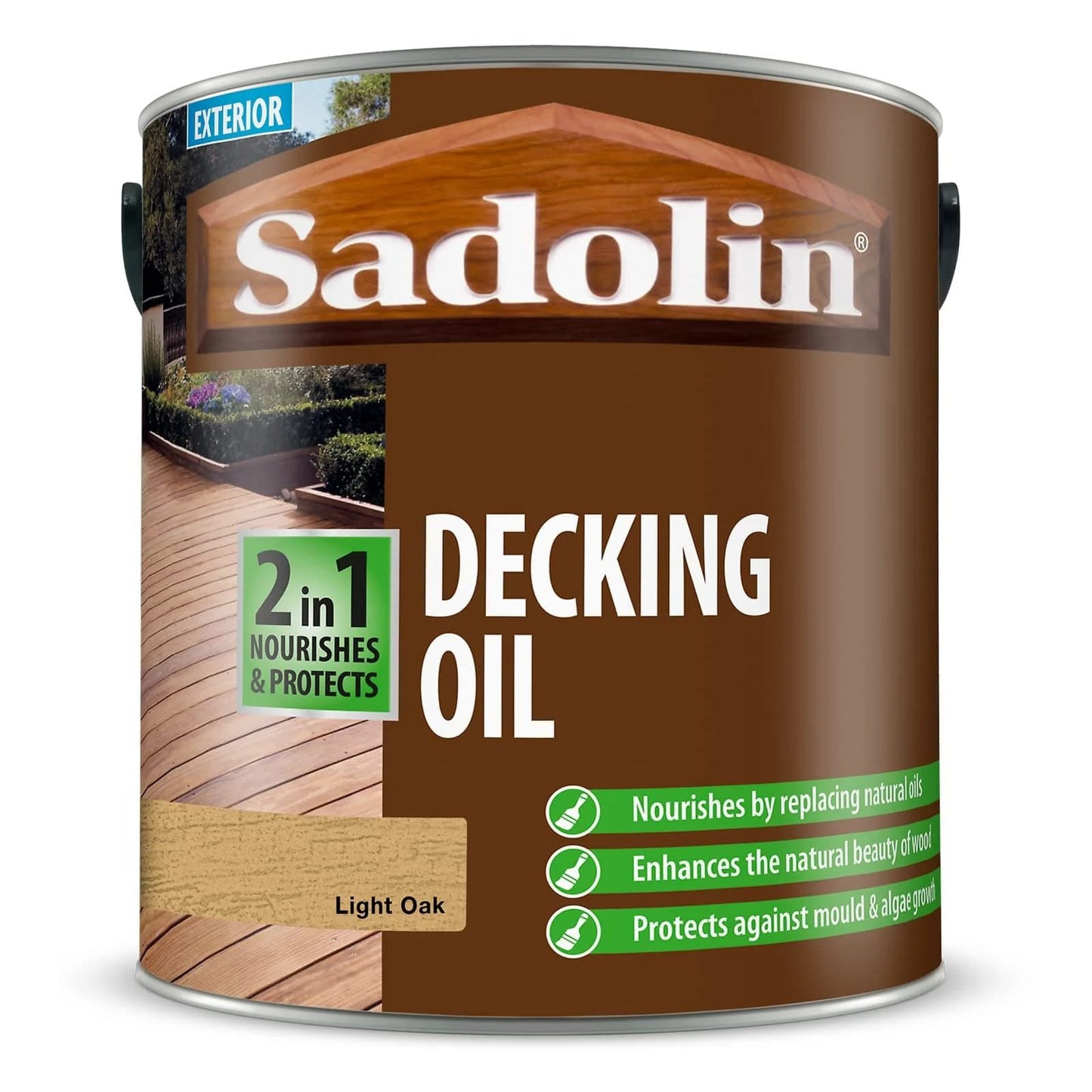 SADOLIN 2 IN 1 DECKING OIL 2.5l LIGHT OAK 5096473