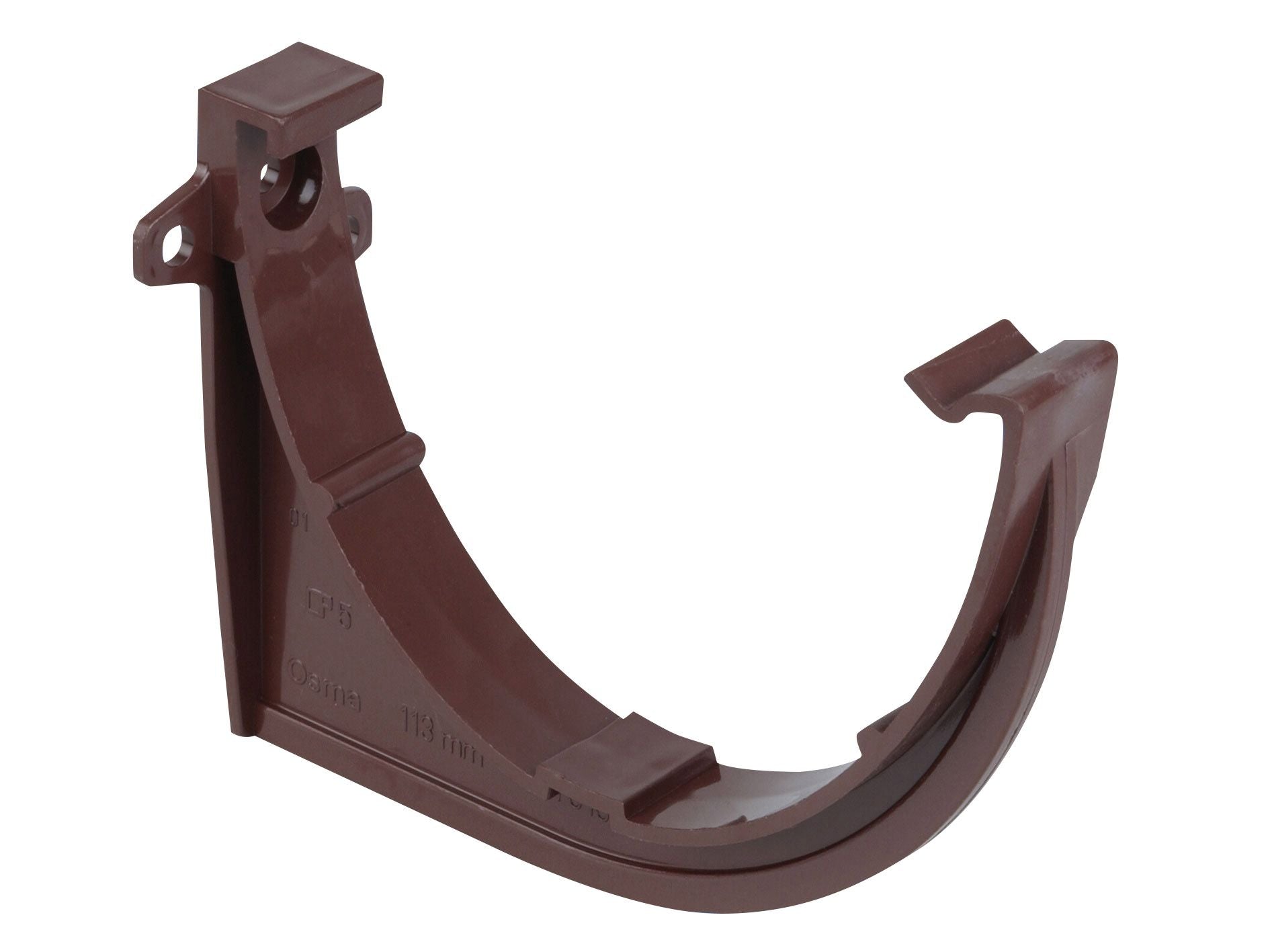 OSMADEEPLINE 9T919 PVCU GUTTER SUPPORT BRACKET 113mm 9T919N BROWN