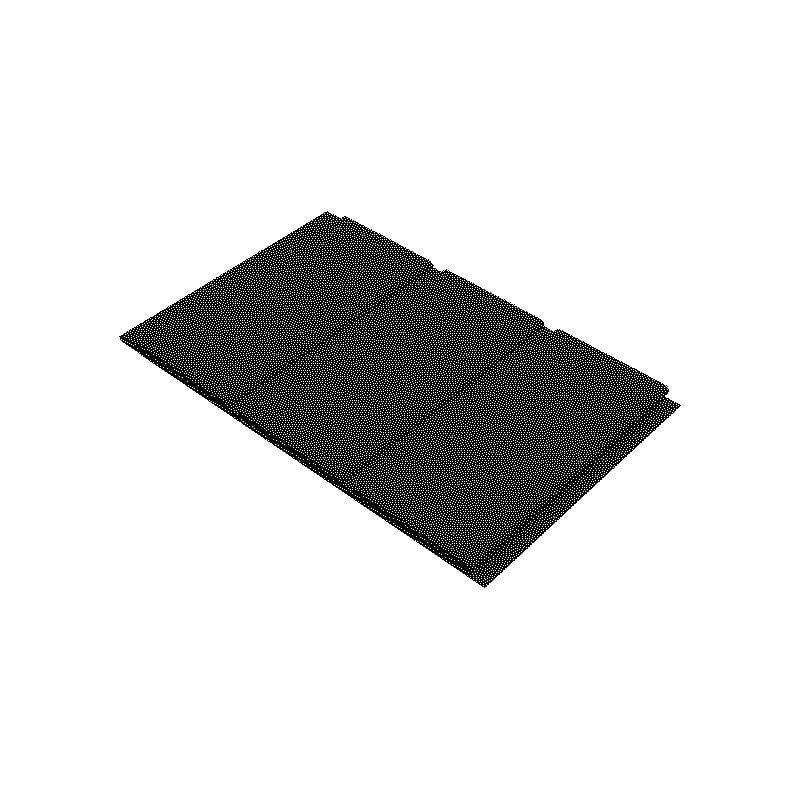 FREEFOAM HOLLOW SOFFIT 5m x 300mm GLOSS BLACK F112BL